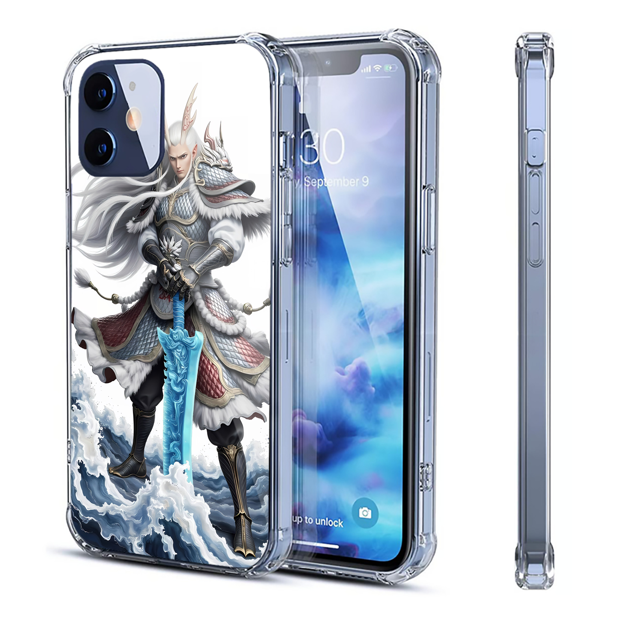 （画像用） Ne Zha 2 ナタ 魔童の大暴れ 【iPhone 12シリーズ対応】透明スマホケース（クリアソフトケース）